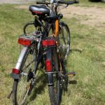 Fahrräder im Sonnenschein