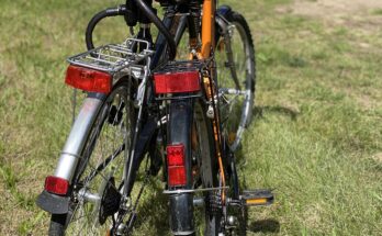 Fahrräder im Sonnenschein