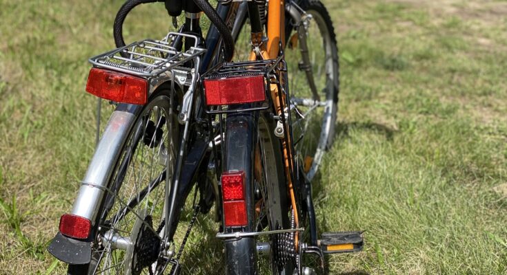 Fahrräder im Sonnenschein