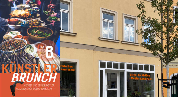 KünstlerBrunch in den Räumen der Bürgerinitiative in Meißen