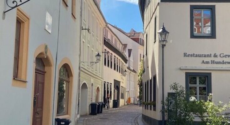 Blick in die Görnische Gasse in Meißen